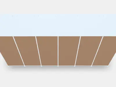 PAX 6 wardrobe frames 1 Low-poly 3D model