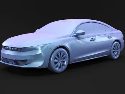 French luxury sedan 3D model