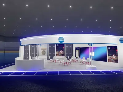 8x14 Exhibition Stand 3D model