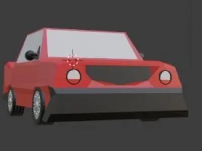 LOW-POLY CAR Low-poly 3D model buy
