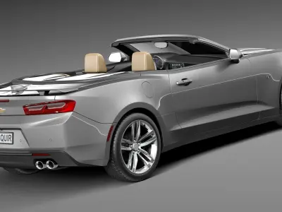 Chevrolet Camaro RS convertible CG 2016 3D model