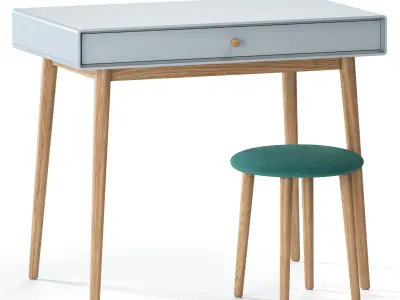 La Redoute Interieurs Jimi 1 Drawer Desk 3D model