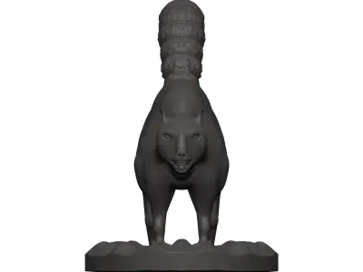 Lemur squirrel figurine 3D model