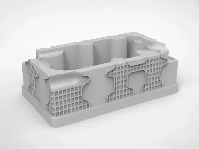 National Taichung Theater pattern vase 3D print model