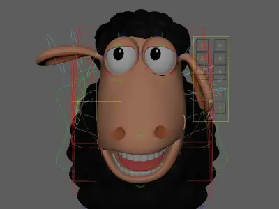 Cartoon Sheep 3D model