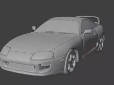 Toyota Supra 1998 Low-poly 3D model