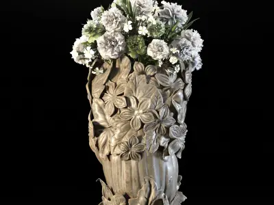 Face Vase decoration 6 3D model