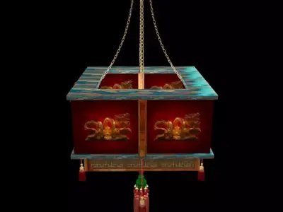 Chinese red lantertn 3D model