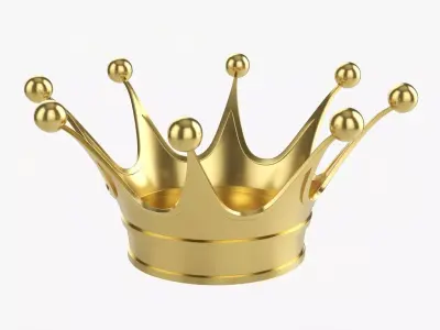 Coronation Royal gold crown 01 3D model