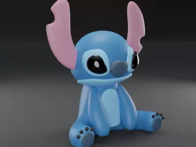 Stitch 3D model for 3D print 3D print model