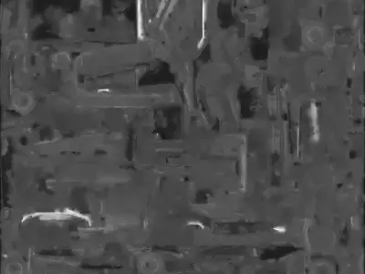 Rusted Burned Out Muscle Car 3D Model Abandoned Vehicle Low-poly 3D model