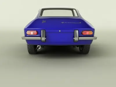 Lancia Fulvia Sport Zagato 3D model