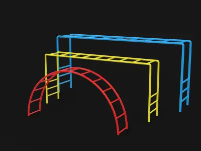 Playground Monkey Bars 3D model purchase