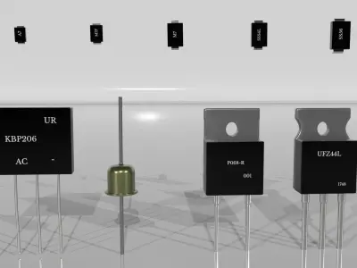 Diode Low-poly 3D model