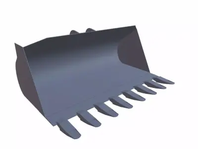 Loader Bucket Low-poly 3D model