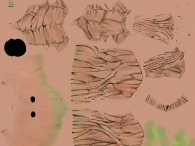 Baby Groot Free low-poly 3D model