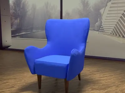 Modern Design Studio Chair 3D model