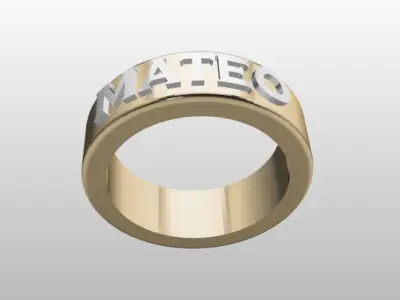 MATEO MEN RING  3D print model