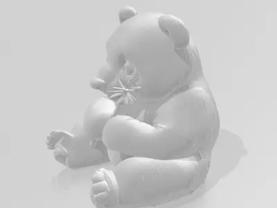Panda 3D Printable Model STL OBJ 3D print model