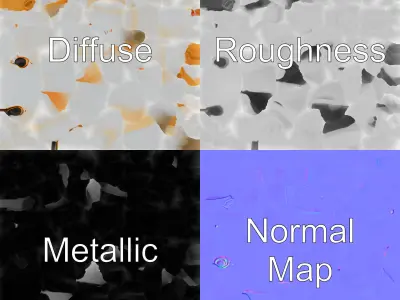 Polygonal Rabbit Sculpture model pack Low-poly 3D model