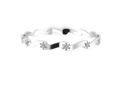 Wave Bangle Bracelet 2339 3D print model