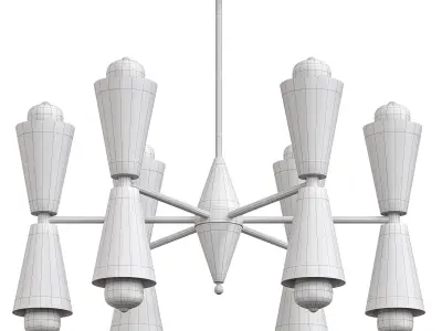 BARBELL Chandelier  3D model