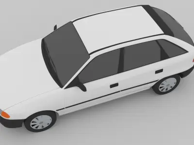 Opel Astra F 1991 Low-poly 3D model
