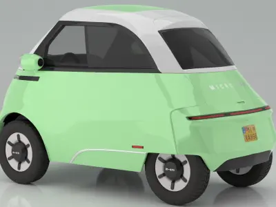 Microlino electric scooter car Mint 3D model