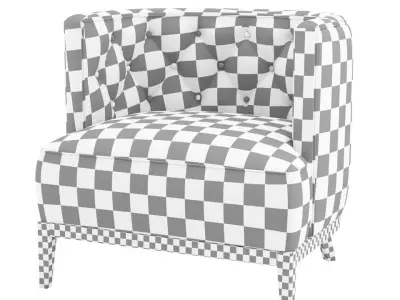 Bourbon Armchair Brabbu 3D model