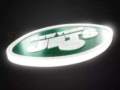 New York Jets logo - Cinematic - 3D print 3D model