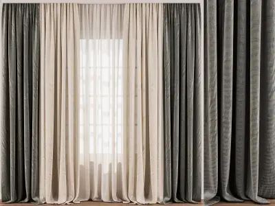 Sheer and Blackout Combination 73 3D model