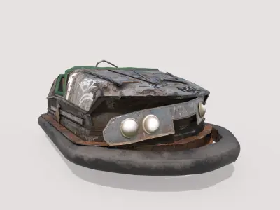 Abandoned Pripyat Bumper Car-Dodgem Car 5 3D model