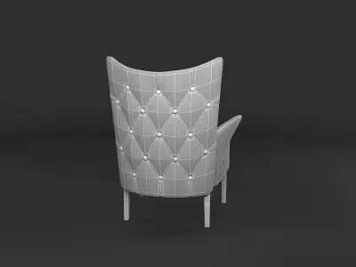 Chair for Living Space 3D model