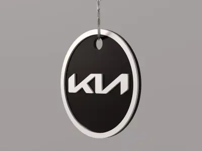 Kia keychain 01 3D print model