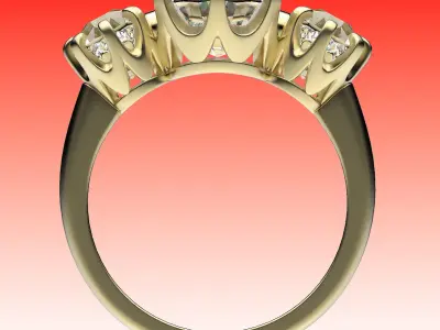 Ring Three Corona 3D print model