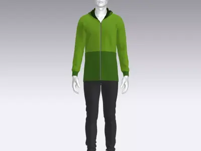 Sport Suit Low-poly 3D model 45