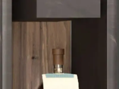 Wine cabinet 3D model