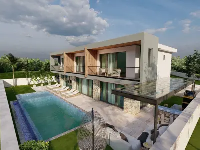 Luxury Villa inddor and outdoor pool 3D model