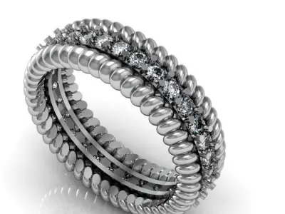 band ring 3D print model