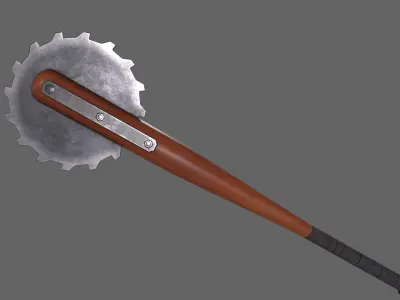 PBR Baseball Bat Weapon V2 Low-poly 3D model