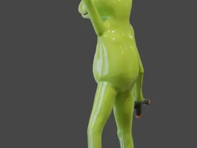 FROG - Rigged 3D model