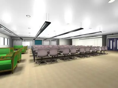 Luxury architectural Hall Lobby 3D model