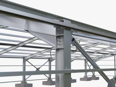 Steel Structure Building  3D model