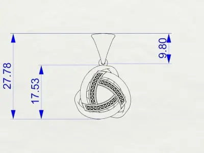 Pendant ball 3D print model