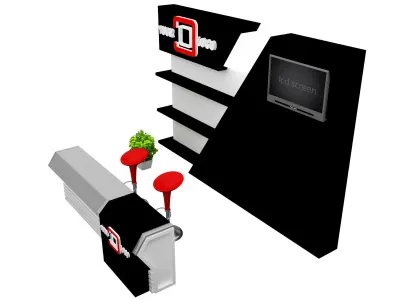 Booth Exhibition Stand a468b 3D model
