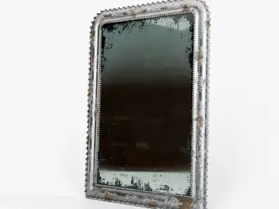 Antique Ornate Mirror High-Quality 3D Model 3D model