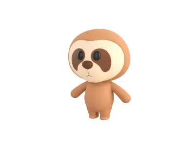 Character014 Sloth 3D model
