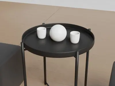 GLADOM - IKEA table Low-poly 3D model