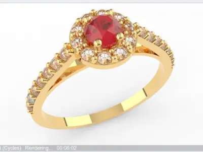 Digital Preciousness Custom-made ring in 3D modeling 3D print model purchase