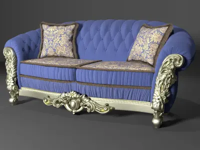 Couch barouqe 3D model